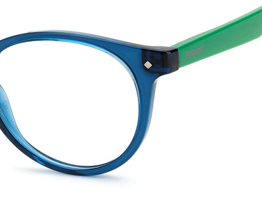 Youth Unisex Polaroid Eyeglasses: PLD D814 - Blue Green SpecSMART Eye Clinic (Zoom View)
